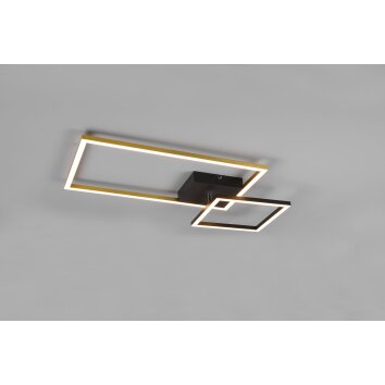 Reality Padella Ceiling Light LED brass, 1-light source