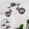 STAVIK Ceiling Light black, silver, 2-light sources