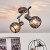 STAVIK Ceiling Light black, silver, 2-light sources