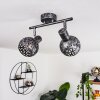 STAVIK Ceiling Light black, silver, 2-light sources