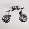 STAVIK Ceiling Light black, silver, 2-light sources
