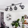 STAVIK Ceiling Light black, silver, 4-light sources