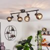 STAVIK Ceiling Light black, silver, 4-light sources