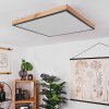 SALMI Ceiling Light LED Wood like finish, black, white, 1-light source