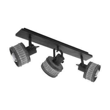 Eglo-Leuchten TURROCK Ceiling Light grey, black, 3-light sources