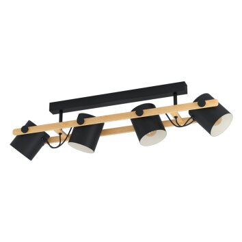 Eglo-Leuchten HORNWOOD Ceiling Light cream, black, 4-light sources