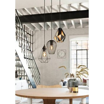 Eglo-Leuchten DISTAFF Pendant Light black, 3-light sources