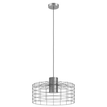 Eglo-Leuchten MILLIGAN Pendant Light galvanized, white, 1-light source