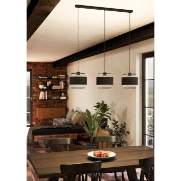 Eglo-Leuchten BAZELY Pendant Light black, 3-light sources