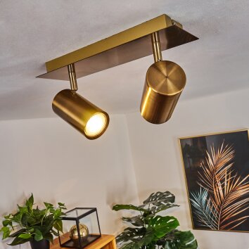 ZUOZ Ceiling Light antique brass, 2-light sources