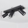 HAKAMKEN Ceiling Light black, 3-light sources