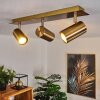 ZUOZ Ceiling Light antique brass, 3-light sources