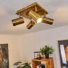 ZUOZ Ceiling Light antique brass, 4-light sources