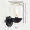 YSTHEIM Outdoor Wall Light black, 1-light source