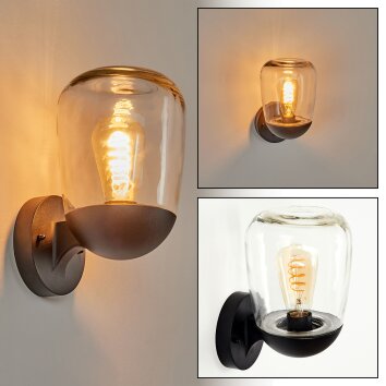 YSTHEIM Outdoor Wall Light black, 1-light source