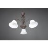 Trio-Leuchten RUSTICA chandelier rust-coloured, 3-light sources