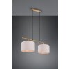 Trio-Leuchten KORBA Pendant Light brown, 2-light sources