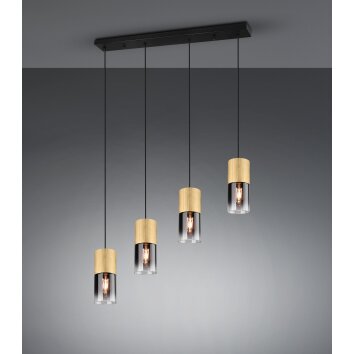 Trio-Leuchten ROBIN Pendant Light brass, 4-light sources