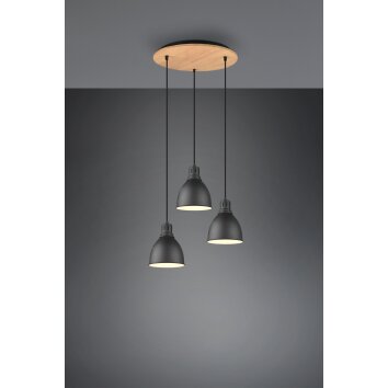 Trio-Leuchten HENLEY Pendant Light black, 3-light sources