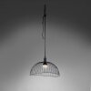 Leuchten-Direkt DAVID Pendant Light LED black, 1-light source, Remote control, Colour changer