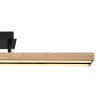 Globo DORO Ceiling Light LED Wood like finish, black, 1-light source