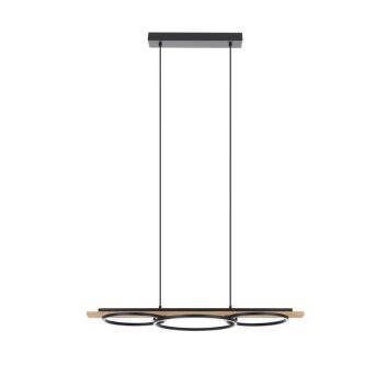 Eglo-Leuchten BOYAL Pendant Light LED brown, black, 3-light sources