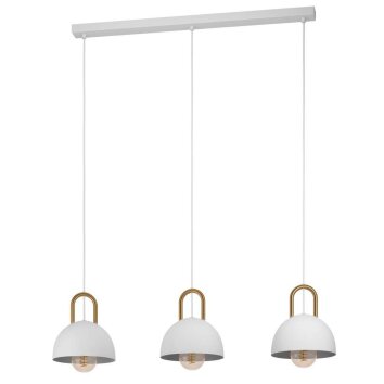 Eglo-Leuchten CALMANERA Pendant Light brass, white, 3-light sources
