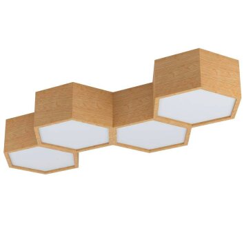 Eglo-Leuchten MIRLAS Ceiling Light brown, 4-light sources