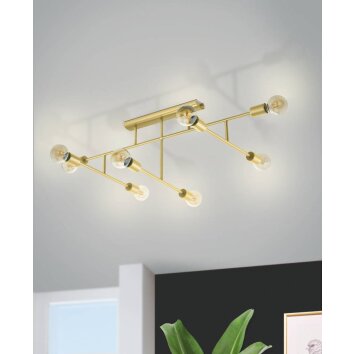 Eglo-Leuchten BELSIANA Ceiling Light brass, 8-light sources