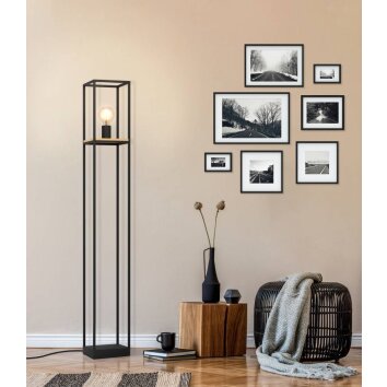 Eglo-Leuchten LIBERTAD Floor Lamp brown, black, 1-light source