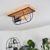 HODNE Ceiling Light Ecru, black, 1-light source
