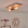HODNE Ceiling Light grey, Ecru, black, 2-light sources