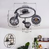 STAVIK Ceiling Light black, silver, 3-light sources