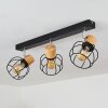 ORKANGER Ceiling Light chrome, Ecru, black, 3-light sources