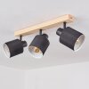 SUMLILI Ceiling Light Ecru, black, 3-light sources