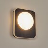 HAGA Outdoor Wall Light LED black, 1-light source