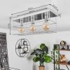 FEVAAG Ceiling Light chrome, silver, 3-light sources
