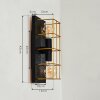 FEVAAG Wall Light gold, black, 2-light sources
