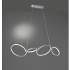 Trio-Leuchten RONDO Pendant Light LED silver, 1-light source