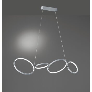 Trio-Leuchten RONDO Pendant Light LED silver, 1-light source