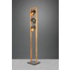 Trio-Leuchten BELL Floor Lamp dark brown, matt nickel, 3-light sources