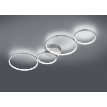 Trio-Leuchten RONDO Ceiling Light LED silver, 1-light source