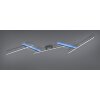 Trio-Leuchten ARVIN Ceiling Light LED black, 2-light sources, Remote control, Colour changer