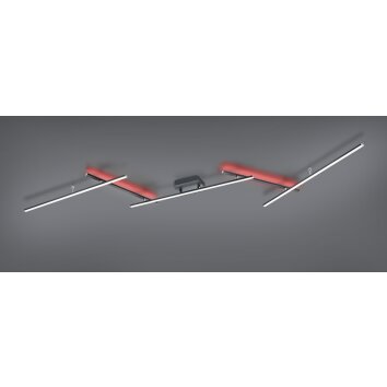 Trio-Leuchten ARVIN Ceiling Light LED black, 2-light sources, Remote control, Colour changer