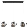 Globo SUSANNA Pendant Light black, 3-light sources