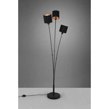 Reality TOMMY Floor Lamp black, 3-light sources