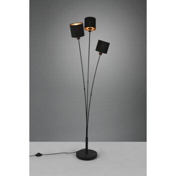 Reality TOMMY Floor Lamp black, 3-light sources