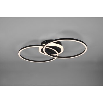Reality ARRIBO Ceiling Light LED black, 3-light sources, Remote control, Colour changer