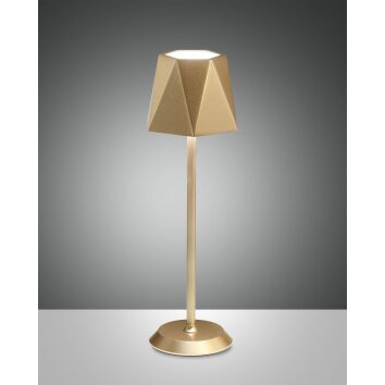 Fabas-Luce KATY Table lamp LED gold, 1-light source