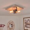 HODNE Ceiling Light grey, black, 2-light sources